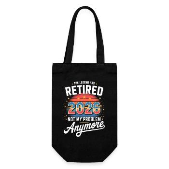 Retired 2026 Funny Retirement Graphic Women Men - Sac à bouteille - noir - Devant