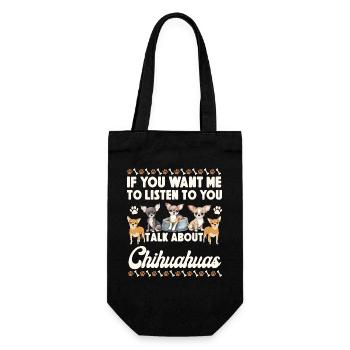 Chihuahua Chihuahueño If You Want - Gift Bag for Bottles - black - Front