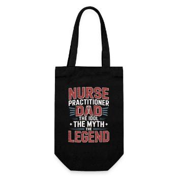 Nurse Practitioner Dad The Idol The Primary Care - Geschenkbeutel für Flaschen - Schwarz - Vorne