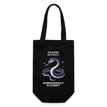 Dangereusement élégant | Attitude de serpent - Sac à bouteille - noir - Devant