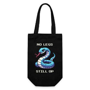 Pas de jambes, mais quand même une opération | Humour de serpent - Sac à bouteille - noir - Devant