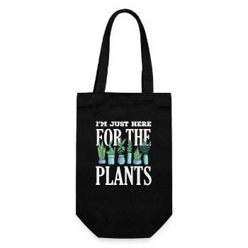 Les amateurs de plantes sont uniquement ici pour les plantes - Sac à bouteille - noir - Devant
