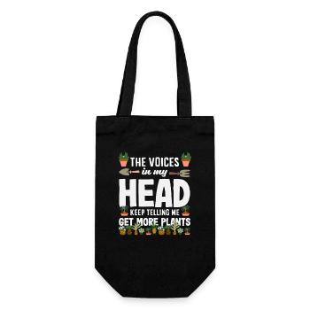 Voix Dans ma tête Plus de plantes Amoureux des plantes - Sac à bouteille - noir - Devant
