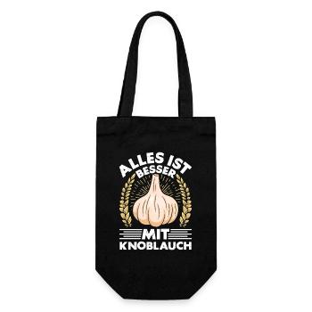 TOUT EST MIEUX AVEC DE L’AIL - Sac à bouteille - noir - Devant