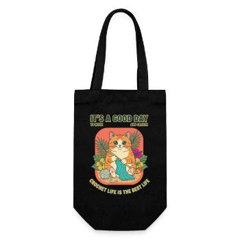 C’est un bon jour pour créer et créer une vie au crochet - Sac à bouteille - noir - Devant
