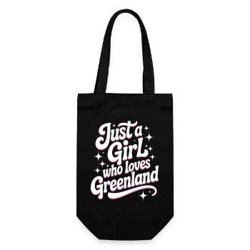 Juste une fille qui aime le Groenland Fan de Grönland - Sac à bouteille - noir - Devant
