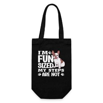Warte Auf Mich, Ich Habe Kleine Beine - Geschenkbeutel für Flaschen - Schwarz - Vorne
