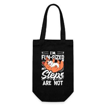 Warte Auf Mich, Ich Habe Kleine Beine - Geschenkbeutel für Flaschen - Schwarz - Vorne