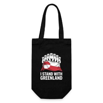 Je soutiens le Groenland. Faites disparaître l’Amérique. - Sac à bouteille - noir - Devant