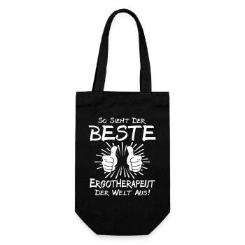 Best Occupational Therapist - Gift Bag for Bottles - black - Front