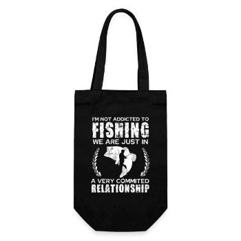 Marié à la pêche - Dire - Sac à bouteille - noir - Devant