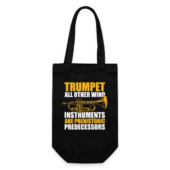 Trumpet all other wind instrument Trumpet player - Gift Bag for Bottles - black - Front