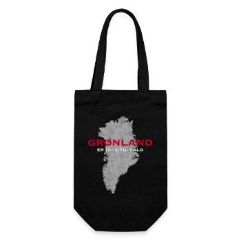 Le Groenland n’est pas à vendre, Danois - Sac à bouteille - noir - Devant