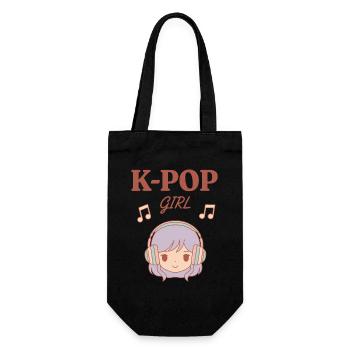 Fille de K-Pop Musique coréenne Fans mignons de Kpop en Corée - Sac à bouteille - noir - Devant