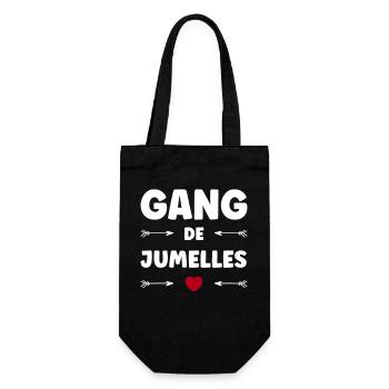 TWIN GANG - Geschenkbeutel für Flaschen - Schwarz - Vorne