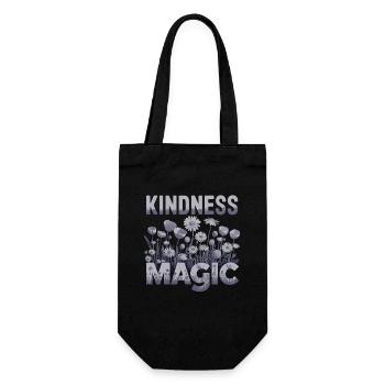 Kindness Magic Flower Meadow Friendliness - Gift Bag for Bottles - black - Front