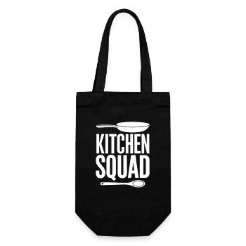 Kitchen Squad Cooking Team Kitchen Crew Amateur Chefs - Gift Bag for Bottles - black - Front