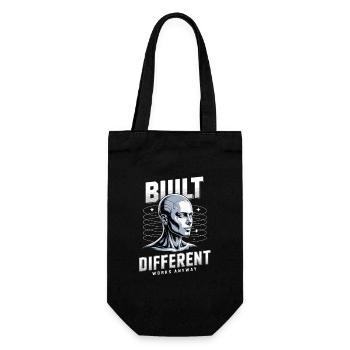 Neurodiversité neurodivergente construite différend - Sac à bouteille - noir - Devant
