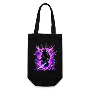 Cyber Samurai – Synthwave Katana Geist - Sac à bouteille - noir - Devant