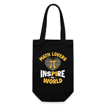 Math Lovers Inspire World Pi Day Teacher Nerd - Gift Bag for Bottles - black - Front