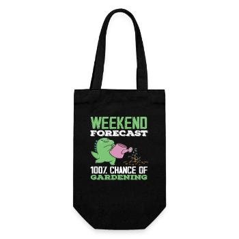 Prévisions du week-end jardiniers - Sac à bouteille - noir - Devant