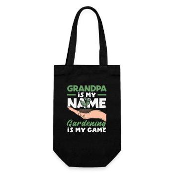 Grand-père est mon nom, jardinage, mon jeu - Sac à bouteille - noir - Devant