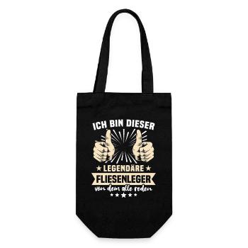 tiler sayings - Gift Bag for Bottles - black - Front
