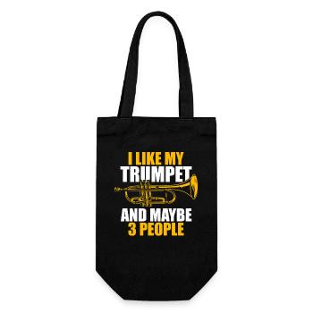 J’aime mon trompettiste - Sac à bouteille - noir - Devant
