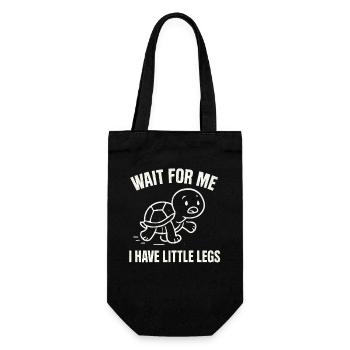 Turtle Saying Humor Meme Funny Gift Idea - Gift Bag for Bottles - black - Front