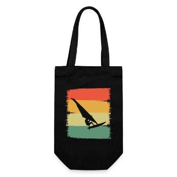 Silhouette de planchiste à voile - Sac à bouteille - noir - Devant