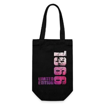 60. Geburtstag Mann Frau 60 Jahre 1966 Geschenk - Geschenkbeutel für Flaschen - Schwarz - Vorne