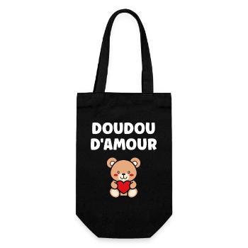 Doudou d'Amour Teddy Coeur Rouge - Sac à bouteille - noir - Devant
