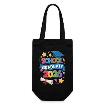 2026 Graduation Class Events - Gift Bag for Bottles - black - Front