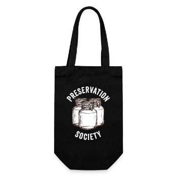 Funny Canning Preservation Gesellschaft - Geschenkbeutel für Flaschen - Schwarz - Vorne