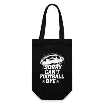 Désolé. Je ne peux pas. Football. Au revoir. Joueur de saison Fan - Sac à bouteille - noir - Devant