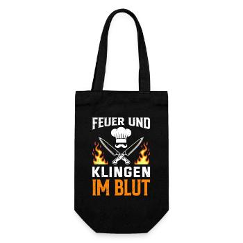 Gastronomie FEU ET LAMES DANS LE SANG Plaisir - Sac à bouteille - noir - Devant