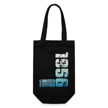 70th Birthday Man Woman 70 Years 1956 Gift - Gift Bag for Bottles - black - Front
