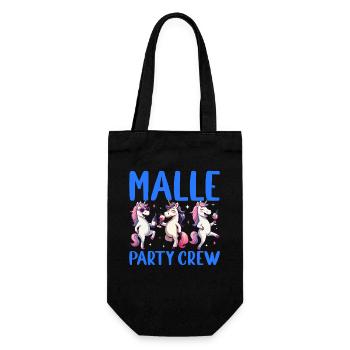 Malle Party Crew Unicorn Girls Holiday - Gift Bag for Bottles - black - Front