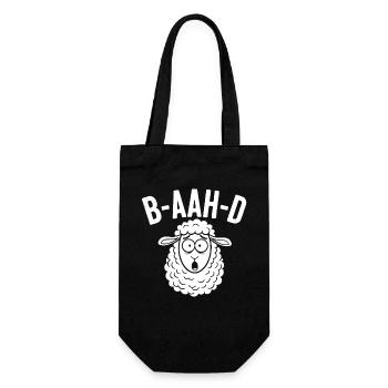 Sheep Pun Humor - Gift Bag for Bottles - black - Front