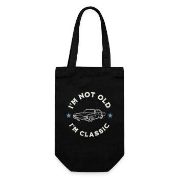 I’m Not Old I’m Classic Oldtimerliebe - Gift Bag for Bottles - black - Front