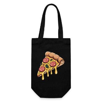 Pizza Pizzabäcker - Geschenkbeutel für Flaschen - Schwarz - Vorne