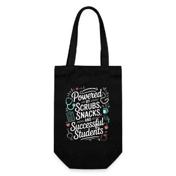 Enseignant en soins infirmiers Powered By Scrubs Nurse Manager - Sac à bouteille - noir - Devant