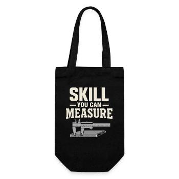 workers who are trained as welders and - Gift Bag for Bottles - black - Front