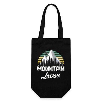 Montagne rétro Paysage montagneux - Sac à bouteille - noir - Devant