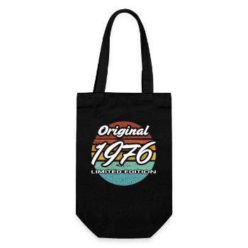 50e anniversaire 1976 cadeau pour hommes et femmes - Sac à bouteille - noir - Devant