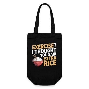 Extra Rice Humor - Geschenkbeutel für Flaschen - Schwarz - Vorne