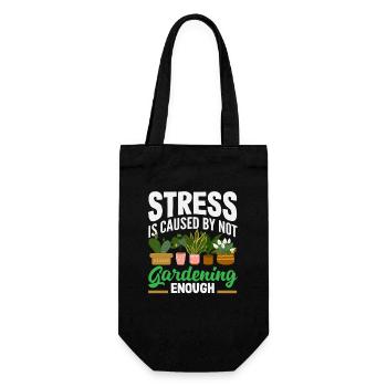 Plant Lovers Gardening Gardeners Plants - Gift Bag for Bottles - black - Front