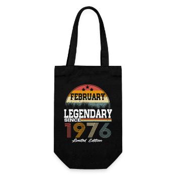 Legends est né en février 1976 - Sac à bouteille - noir - Devant