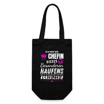 Chefin dieses besonderen Haufens Chefin Geschenke - Gift Bag for Bottles - black - Front