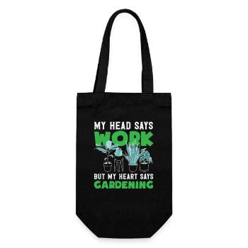 Cœur de plantes amateurs de plantes Plantes Fleurs - Sac à bouteille - noir - Devant